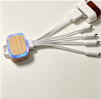Kabel Data Pengisian Cepat 3 4 5 in 1 Multifungsi Universal untuk Ponsel dengan Logo Kustom, Hadiah Bisnis