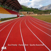 Surface de terrain de sport en plastique préfabriquée standard, résistante à l'usure, multicolore, personnalisable, pour piste de course en arrière-cour, provenant de Chine
