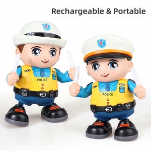 Juguete Robot Policía Bailarín Eléctrico para Niños con Luz y Música, Recargable, Divertido, para <span class=keywords><strong>TikTok</strong></span>, para Recién Nacidos <span class=keywords><strong>de</strong></span> 0 a 12 Años - Product Image 3