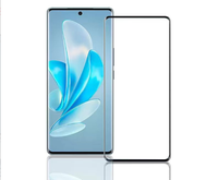 Protection d'écran en verre trempé 3D incurvé avec colle intégrale pour vivo V30e V29e V30 V29 V27 Pro Y200 S18