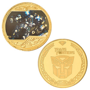 Pièces de monnaie commémoratives en fer <span class=keywords><strong>Optimus</strong></span> Prime, souvenirs à thème anime, objets artisanaux moulés sous pression avec étui de protection transparent - Product Image 2