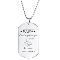 Plaque d'identification personnalisée pour chien en acier inoxydable poli, forme sur mesure, gravure vierge, sublimation, nom de l'animal, étiquette métallique personnalisée