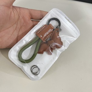 Xinche 크로스 보더 미니 프렌치 불독 키체인 펜던트, 심플한 만화 가죽 열쇠 고리 액세서리, 패셔너블한 가방 - Product Image 4