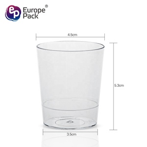 De grado de alimentos claro mini desechable de plástico de agua postre Copa - Product Image 2