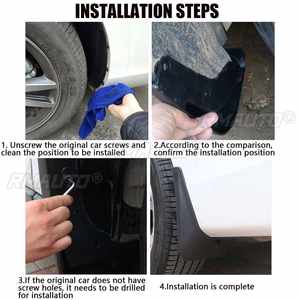 Juego de 4 Guardabarros para BYD Yuan Plus Atto 3 EV 2021 2022 2023, Protectores Contra Salpicaduras - Product Image 6