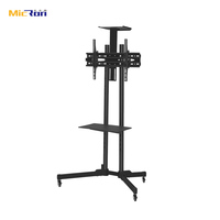 Chariot TV mobile en acier inclinable et réglable en hauteur, compatible VESA 600 à 400, pour téléviseurs jusqu'à 65 pouces – Meilleures ventes