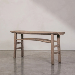 Banco de Madera Minimalista Moderno, Mueble de Madera Sólida para Interiores, para Comedor, Cocina, Entrada, Sala de Estar, con Acabado Liso - Product Image 2