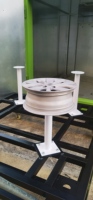 Four de cuisson vertical pour peinture en poudre, chauffage GPL/gaz, pour jantes de roues