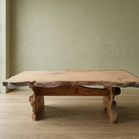Superbe table à manger de grande taille en bois de mahogany massif, design traditionnel élégant, fabrication artisanale, écologique, durable, pour l'ameublement de la maison