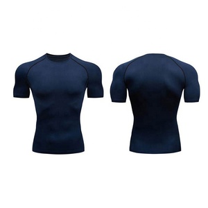 Maglietta a Compressione OEM per <span class=keywords><strong>Uomo</strong></span>, Asciugatura Rapida, Manica Corta, Colore <span class=keywords><strong>Viola</strong></span>, Vendita all'Ingrosso - Product Image 4