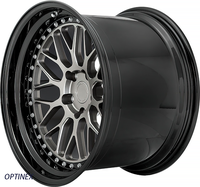 Jantes Concaves Forgées Sur Mesure avec Lèvre Polie 18 19 20 21 Pouces 5x130, 5x120, 5x112, 6x139.7 Noir Brossé pour Voiture Particulière – Remplacement