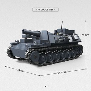 Blocchi da Costruzione Full Crown Third Party 300023, Modello di Carro Armato Militare Autocarrato Assemblato in Scala 1:35, per Età 6-14 Anni B - Product Image 4