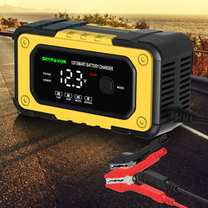 Chargeur <span class=keywords><strong>de</strong></span> batterie intelligent automatique 12V 6A pour batteries GEL AGM EFB au plomb-acide, chargeur <span class=keywords><strong>de</strong></span> batterie pour moto et voiture - Product Image 1