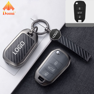 DM Métal En Cuir Clé De Voiture Cas Couverture Complète Shell pour Citroen CACTUS C4L <span class=keywords><strong>Peugeot</strong></span> 508 301 2008 <span class=keywords><strong>3008</strong></span> 408 C5C3 Auto Clé <span class=keywords><strong>Protection</strong></span> - Product Image 3