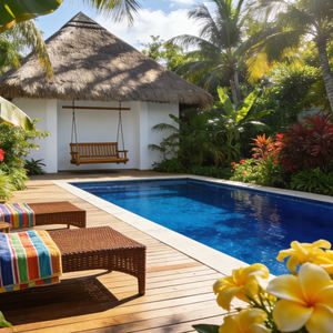 สระว่ายน้ำหรูหราขนาดใหญ่จากโรงงานโดยตรง พร้อมกระเบื้องโมเสค สำหรับวิลล่า ลานบ้าน ครอบครัว ผู้ใหญ่และเด็ก ติดตั้งง่าย สั่งทำได้ - Product Image 6