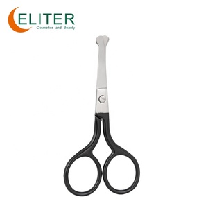 Tijeras de manicura de acero inoxidable con hoja curvada Eliter, tijeras negras para manicura, tijeras para uñas, Tijera para uñas - Product Image 1