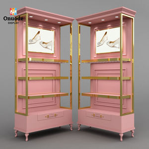 Custom Metal Eco-Friendly Heavy Duty <b>Wall</b>-<b>Mounted</b> Shoe <b>Display</b> <b>Cabinet</b> | Boutique Retail Fixtures | Factory-Made Customizable - Product Image 2