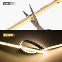 Lumières RVB adressables, lumières LED 8 mm 12 V 48 V CCT 3 mm 24 V RGBCW ultra-minces, bande lumineuse LED COB micro, couleurs LED, bande LED blanc chaud