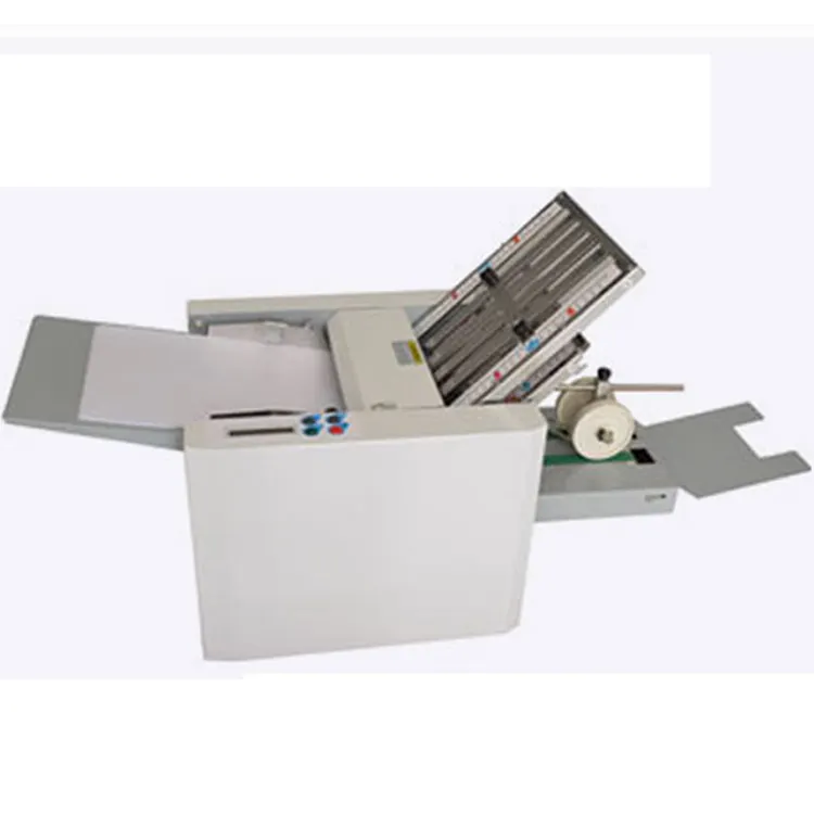 Máquina dobrável automática a4 a3, máquina dobrável de papel para cartão e papel