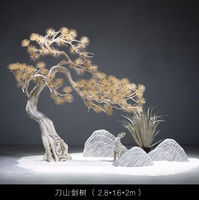 Petits arbres artificiels en cèdre et en pin, plante artificielle en pin, décoration intérieure et extérieure