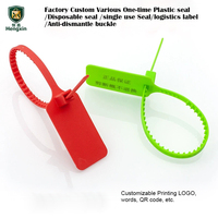 Étiquettes de produits personnalisées, boucles anti-contrefaçon jetables, boucles antivol pour vêtements, scellés en plastique, boucles anti-effraction
