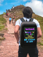 Altavoz Bluetooth LED Display Bag Negro Laptop Led Mochila Oxford Impermeable Escuela LED mochila