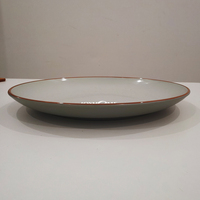 Assiettes en plastique RPET profondes et incassables pour restaurants, vente en gros