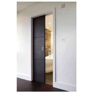 Portes en bois de poche coulissantes intérieures modernes de haute qualité excellente <span class=keywords><strong>isolation</strong></span> <span class=keywords><strong>phonique</strong></span> chinoise pour hôtels fibre de verre en bois massif - Product Image 3