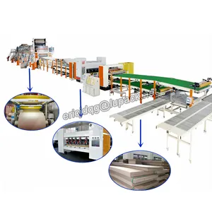 High speed 5 layer corrugated cardboard production line