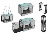 Cage de voyage pliable pour animaux de compagnie, grande capacité, pour chien et chat, utilisable en voiture, en intérieur et en extérieur