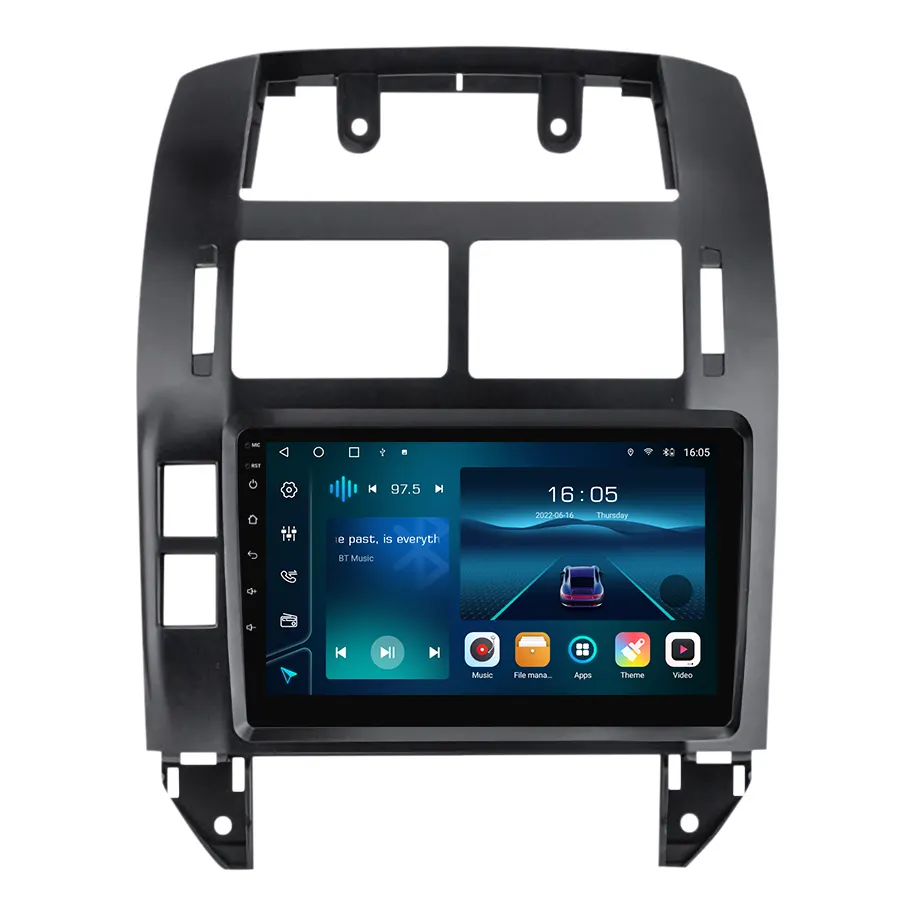 Krando Android Auto 12.0 Autoradio Auto Multimedia Radio Speler Voor Volkswagen Polo 4 2001-2009 Draadloze Carplay Wifi 4G