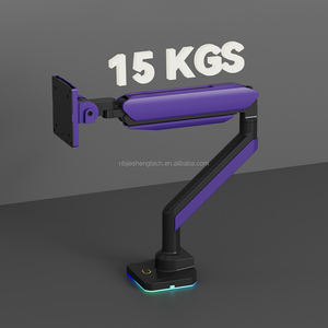 Brazo de <span class=keywords><strong>monitor</strong></span> ultra ancho resistente con puertos USB Soporte ajustable en altura VESA 75x75 100x100 Montaje para pantalla ancha - Product Image 6