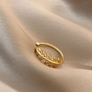 Gioielli placcati oro 18 carati economici Punk Finger Geometric Twisted Wide Band Open <span class=keywords><strong>anelli</strong></span> regolabili per le donne Bijoux Femme Gifts - Product Image 6