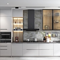 CBMMART Armoire de conception personnalisée prête à assembler Armoire petit îlot de cuisine modulaire Armoire RTA