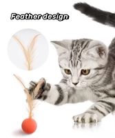 Mainan Hewan Peliharaan Interaktif Lucu Juguetes Para Mascotas Indoor Grosir Mainan Hewan Peliharaan Bola Karet Mainan Cakar Kucing