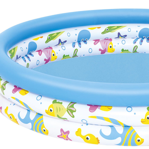 Jardín redondo inflable niños 3 anillos bañera infantil piscina portátil bebé salpicaduras piscina // - Product Image 4