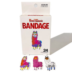 Diseño de logotipo personalizado varios tamaños impermeable dibujos animados herida yeso cuidado de heridas chico tirita médica vendaje adhesivo - Product Image 1