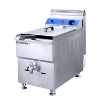 Machine à friture au gaz intégré, appareil Commercial de restauration professionnel certifié Ce, 18l, usage Commercial, personnel, pour la friture, maïs, chien