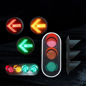 信号機グループ12-24vdc 100mm/200mm/300mmレッドグリーンLED歩行者用鉄道信号機メーカー - Product Image 6