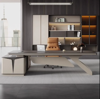Luxury Solid Wood Convertible Executive Desk for Boss Home Office & Hotel Use
