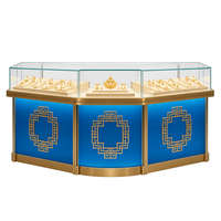 Meuble de Présentation Îlot Personnalisé pour Bijouterie, Vitrine de Luxe pour Bijoux, Aménagement de Magasin pour Boutiques et Centres Commerciaux