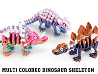 Juguete de Dinosaurio Articulado Impreso en 3D, Dragón de Plástico PLA Colorido, Modelo Realista de Animal Prehistórico para Decoración de Escritorio