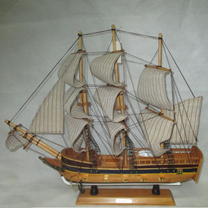 Modelo de Barco Pirata de 50 cm, Barco Perla Negra, Decoración para el Hogar, Regalos, Barco de Madera con Águila, Modelo de Barco Bonty - Product Image 6