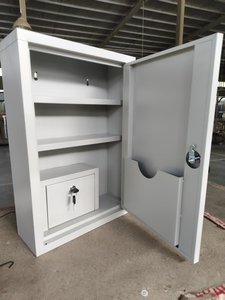 Trousse de premiers secours en acier thermolaqué, boîte à médicaments, <span class=keywords><strong>armoire</strong></span> médicale murale en métal à prix abordable - Product Image 2