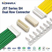 Connecteur JST série SH, pas de 1,0 mm, pour câble vers boîtier de carte, connecteur SMT KR1000, simple ou double rangée, avec verrouillage et borne de connexion