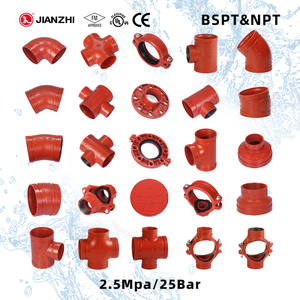 Jianzhi Gerillte Rohrverbindungen Blau und Rot Abfluss Flexibles Metall Duktiler Gusseisen Rohrreduzierstück - Product Image 3