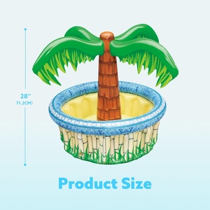 Décorations de fête hawaïennes tropicales gonflables sur le thème de la plage, glacière Luau, palmiers pour enfants et adultes, anniversaires, divertissements aquatiques - Product Image 3
