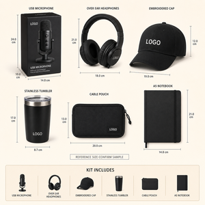 Kit de lanzamiento de podcast personalizado, sets de regalo con logo personalizado, productos promocionales, proveedor OEM ODM, obsequios promocionales - Product Image 2