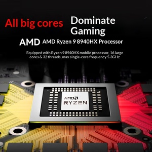 Ordinateur portable de jeu haute performance MECHREVO 16 Pro en gros, 9 8940HX, 16G, 512G, RTX 5060, 180Hz, 100% sRGB, Win11, gris - Product Image 5