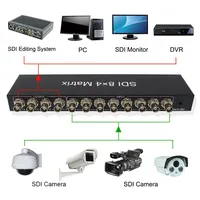 Commutateur matriciel SDI 8x4, 8 entrées 4 sorties, matrice vidéo HD-SDI 3G-SDI pour caméra CCTV, NVR, DVR, XVR, 1080p